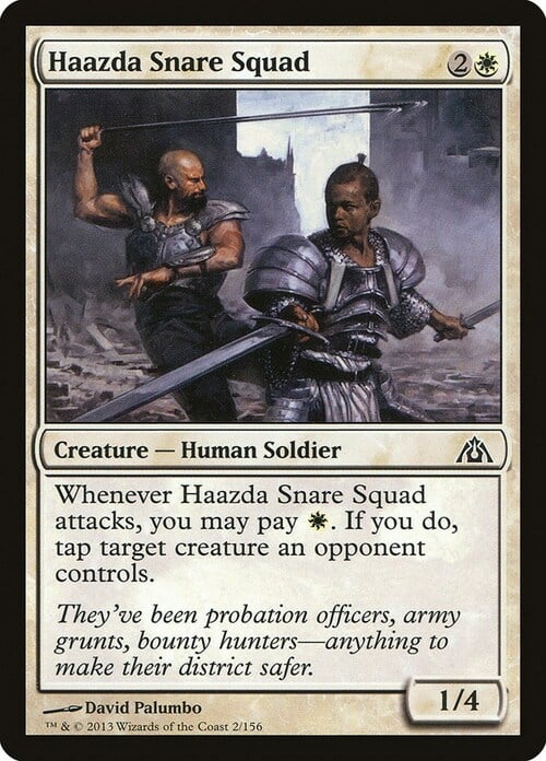 Haazda Snare Squad Card Front