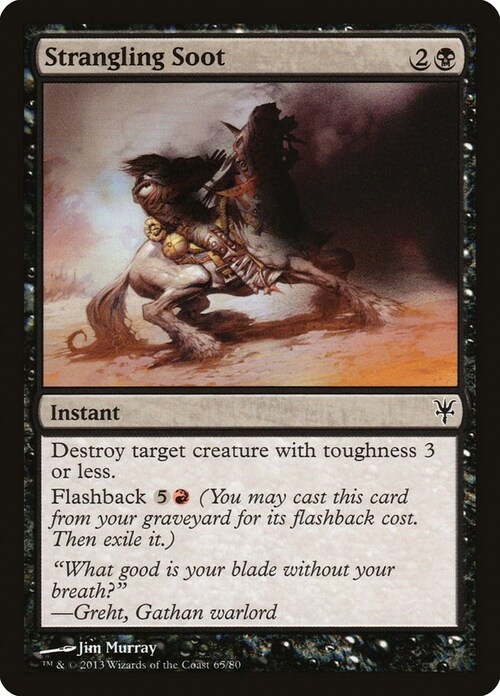 Strangling Soot Card Front