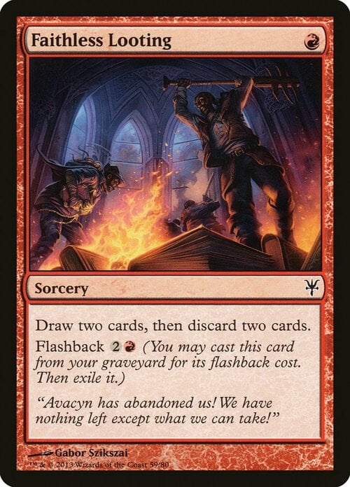 Faithless Looting Card Front