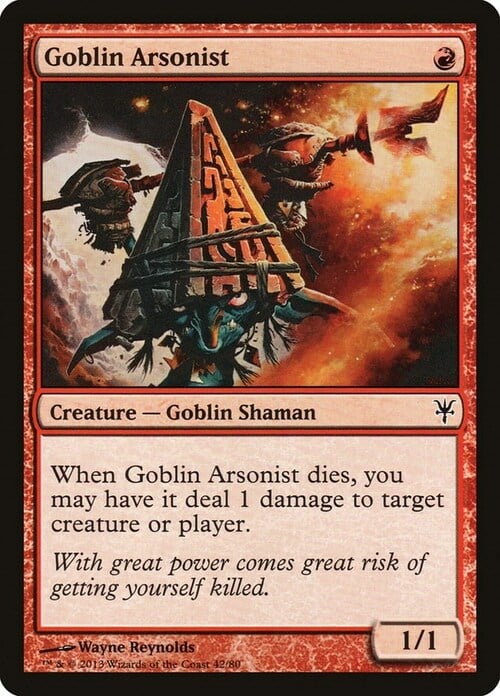 Goblin Inceneritore Card Front