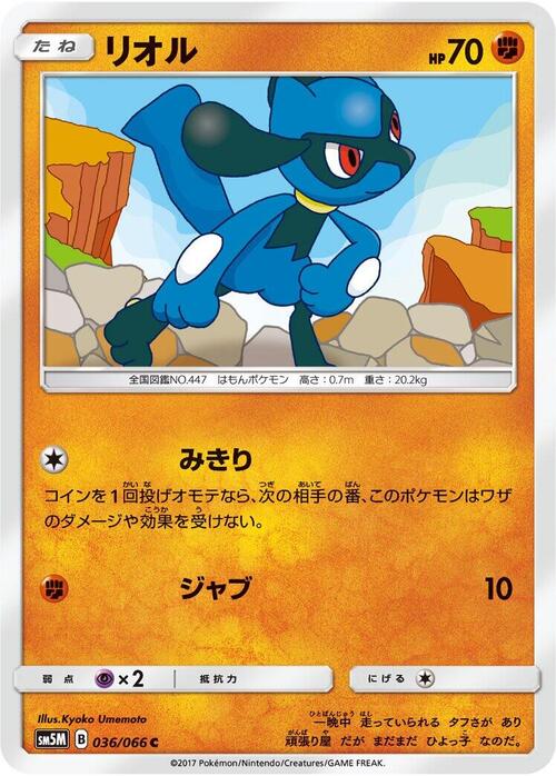 Riolu Card Front