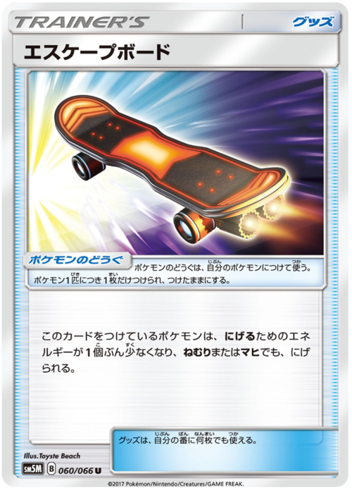 Skateboard di Fuga Card Front