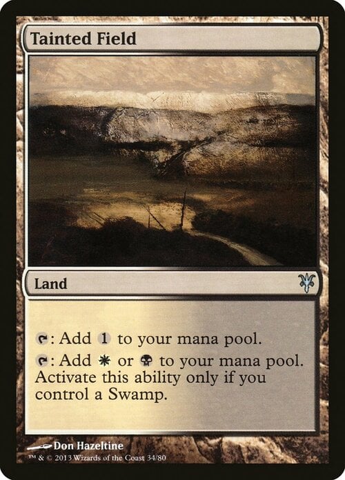Tainted Field Card Front