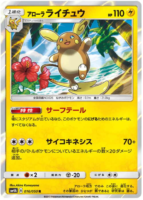 Alolan Raichu Card Front