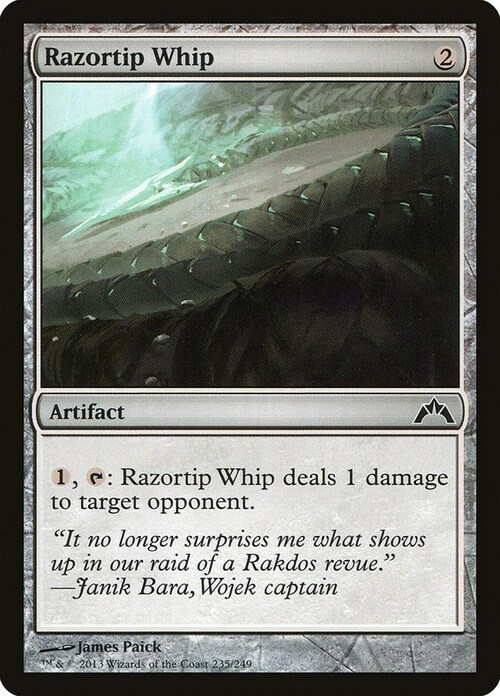 Razortip Whip Card Front