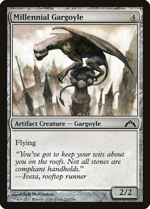 Millennial Gargoyle Card Front
