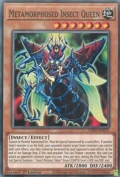 Metamorphosed Insect Queen Card Front