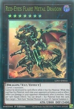 Red-Eyes Flare Metal Dragon Card Front