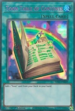 Toon Table of Contents Card Front