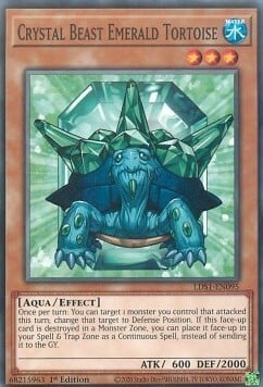 Crystal Beast Emerald Tortoise Card Front