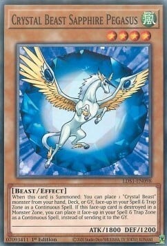 Crystal Beast Sapphire Pegasus Card Front