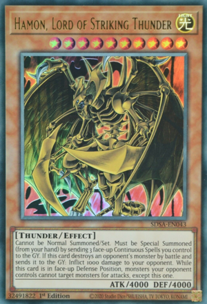 Hamon, Lord of Striking Thunder Card Front