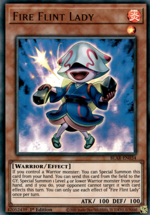 Fire Flint Lady Card Front