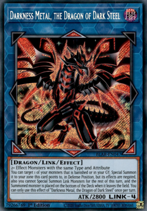 Darkness Metal, the Dragon of Dark Steel Card Front