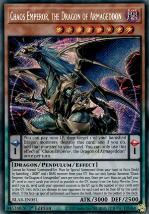 Chaos Emperor, the Dragon of Armageddon Card Front