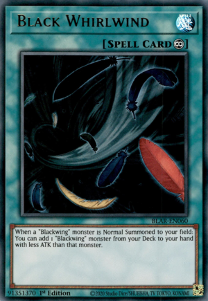 Black Whirlwind Card Front