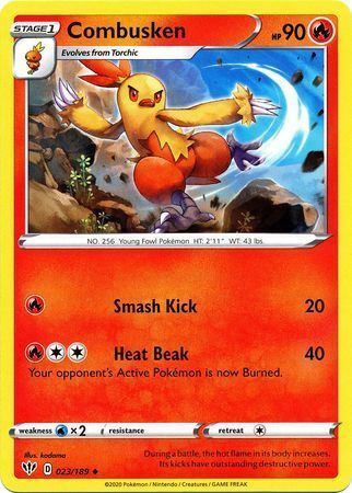 Combusken [Smash Kick | Heat Beak] Frente