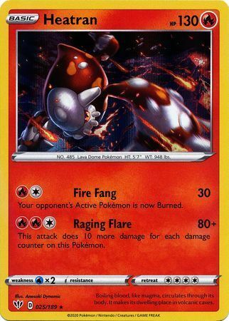 Heatran [Fire Fang | Raging Flare] Card Front