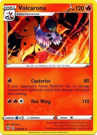 Volcarona [Cauterize | Fire Wing] Card Front