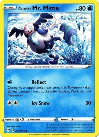 Galarian Mr. Mime [Reflect | Icy Snow] Card Front