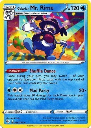 Galarian Mr. Rime [Shuffle Dance | Mad Party] Card Front