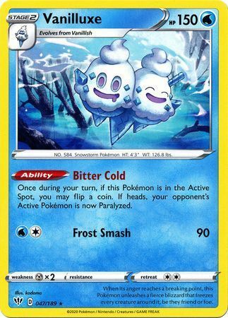 Vanilluxe [Bitter Cold | Frost Smash] Card Front