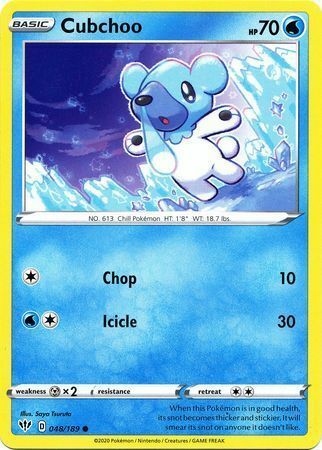 Cubchoo [Chop | Icicle] Card Front