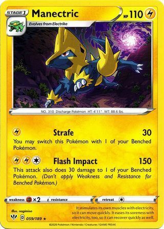 Manectric Card Front