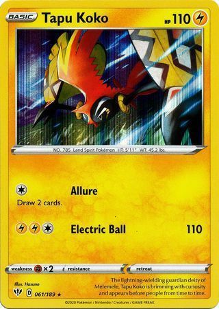 Tapu Koko [Allure | Electric Ball] Card Front
