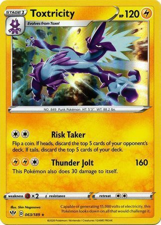 Toxtricity [Risk Taker | Thunder Jolt] Card Front