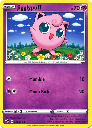 Jigglypuff [Mumble | Moon Kick] Card Front
