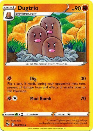 Dugtrio [Dig | Mud Bomb] Card Front