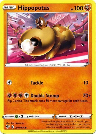 Hippopotas [Tackle | Double Stomp] Card Front