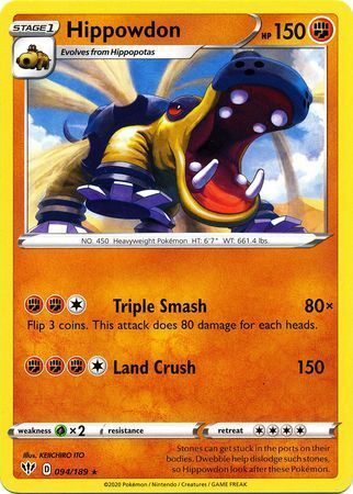 Hippowdon [Triple Smash | Land Crush] Card Front
