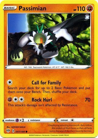 Passimian [Call for Family | Rock Hurl] Card Front