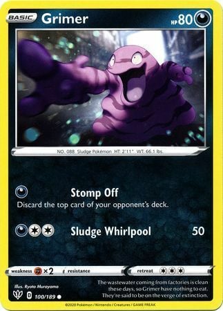 Grimer [Stomp Off | Sludge Whirlpool] Card Front