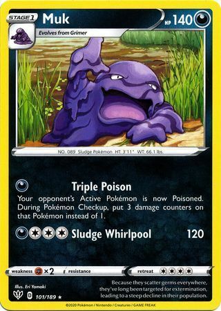 Muk [Triple Poison | Sludge Whirlpool] Card Front
