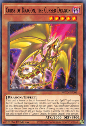 Curse of Dragon, the Cursed Dragon Card Front
