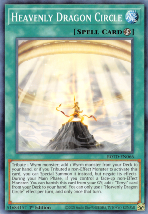 Heavenly Dragon Circle Card Front