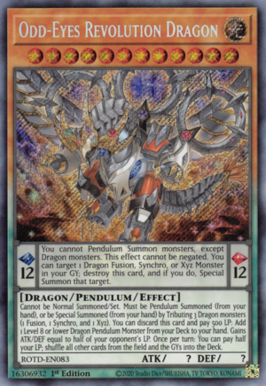Odd-Eyes Revolution Dragon Card Front