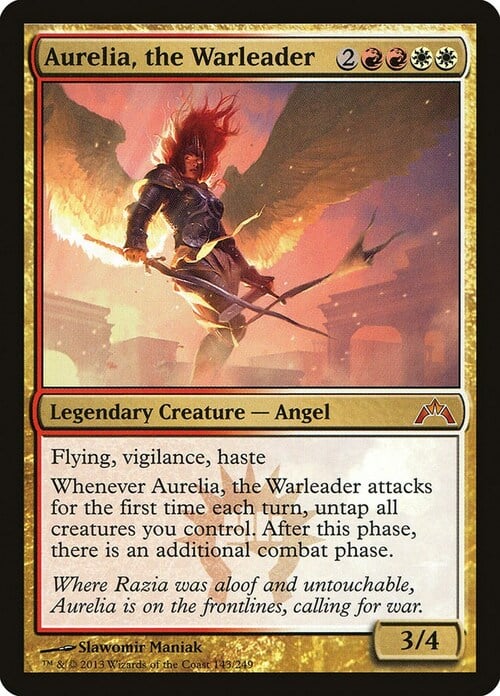 Aurelia, the Warleader Card Front