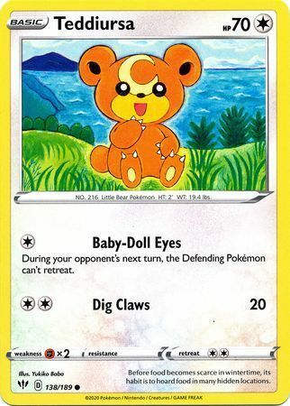 Teddiursa Card Front