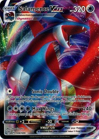 Salamence VMAX [Sonic Double | Max Wings] Card Front