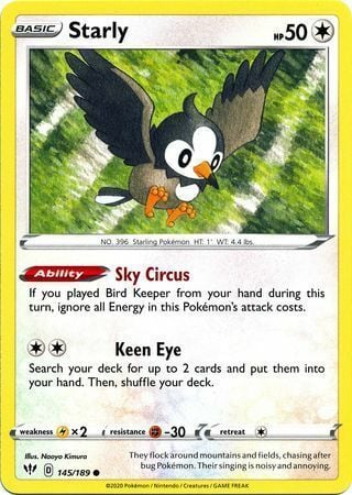 Starly [Sky Circus | Keen Eye] Card Front