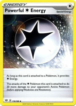 Powerful Colorless Energy Card Front