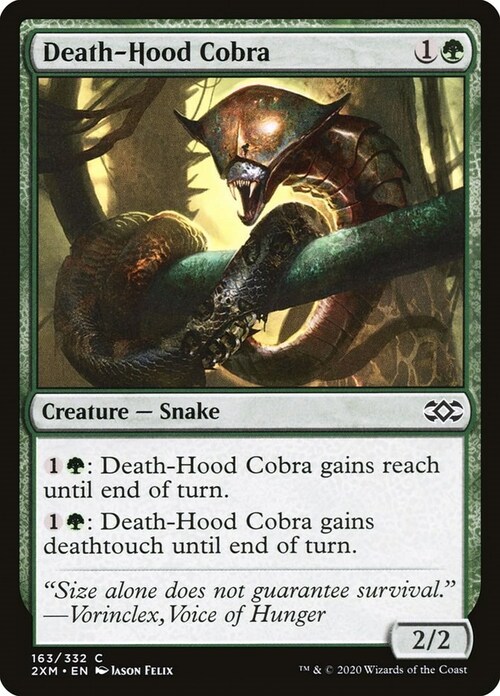 Death-Hood Cobra Card Front
