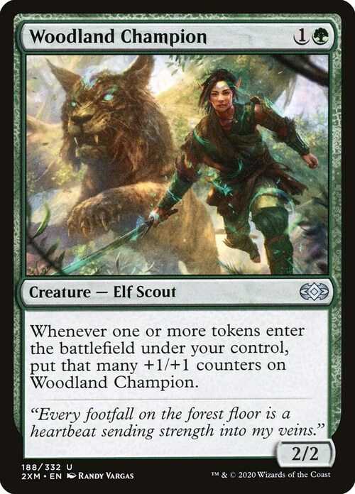Woodland Champion Card Front