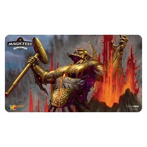 MagicFest Reno 2020 "Purphoros, Bronze-Blooded" Playmat