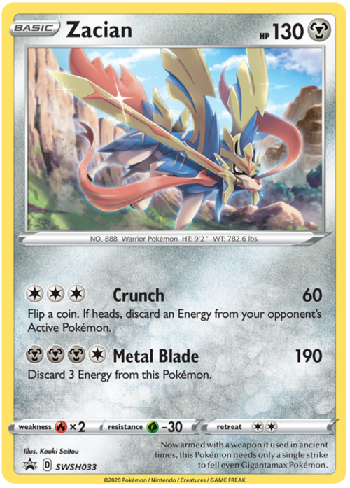 Zacian [Crunch | Metal Blade] Card Front