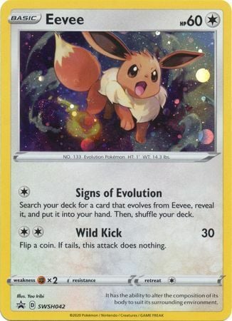 Eevee [Signs of Evolution | Wild Kick] Card Front